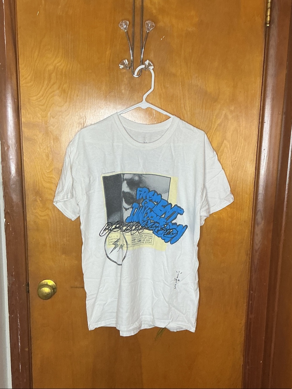 White Fragment of your imagination cactus jack travis Scott Tee